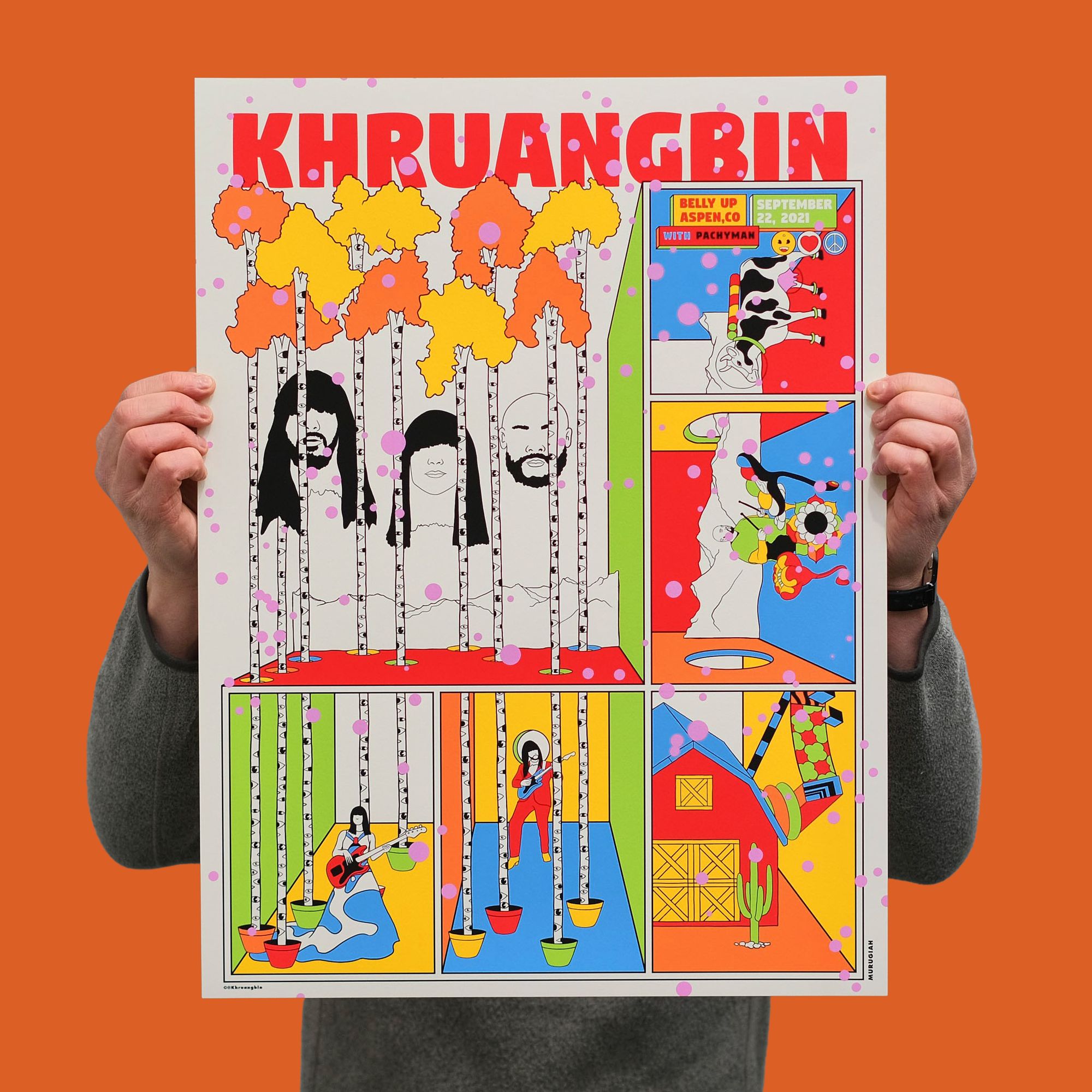 KHRUANGBIN gig poster by MURUGIAH