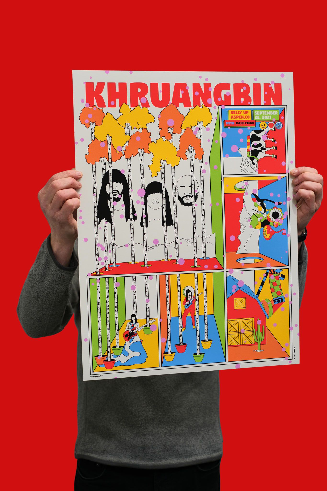 KHRUANGBIN gig poster by MURUGIAH