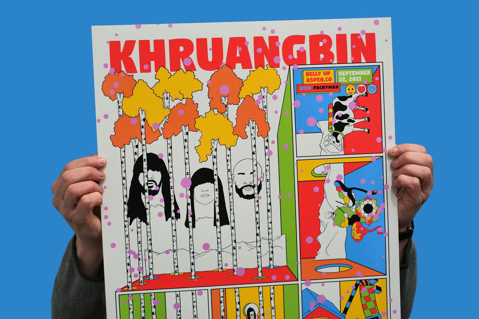 KHRUANGBIN gig poster by MURUGIAH