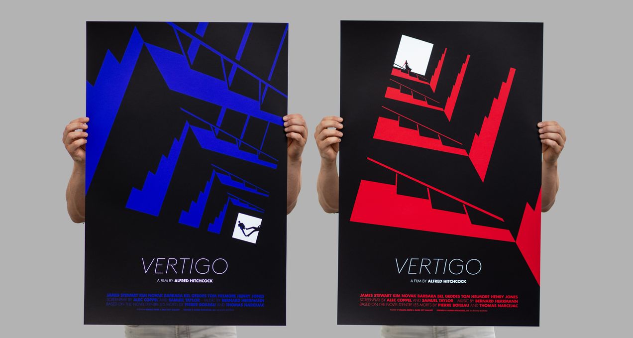 Vertigo 60th aniversery screen printed posters by Malika Favre.