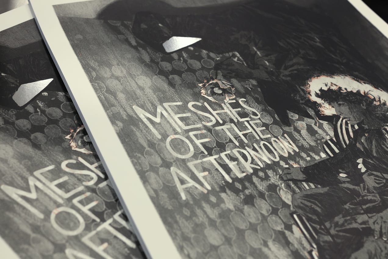 'Meshes of the Afternoon' is a new silkscreen poster edition by Sterling Hundley.